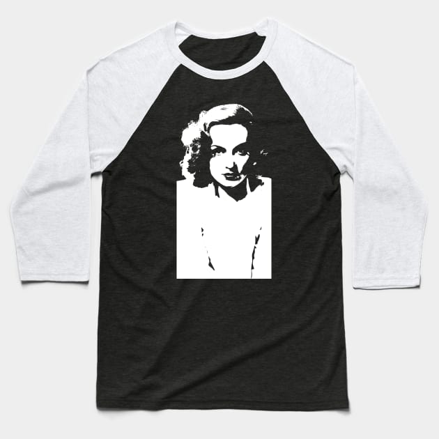 Carole Lombard Baseball T-Shirt by GloopTrekker